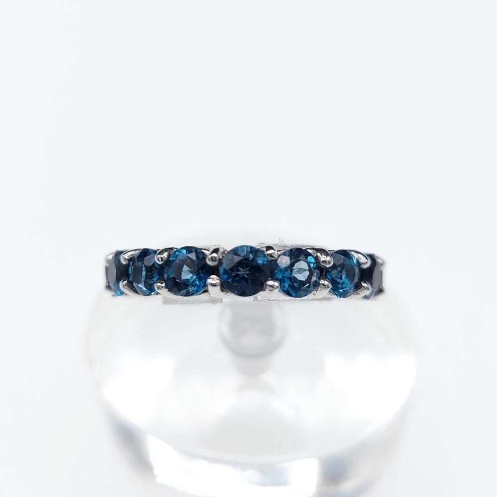 London blue topaz eternity ring